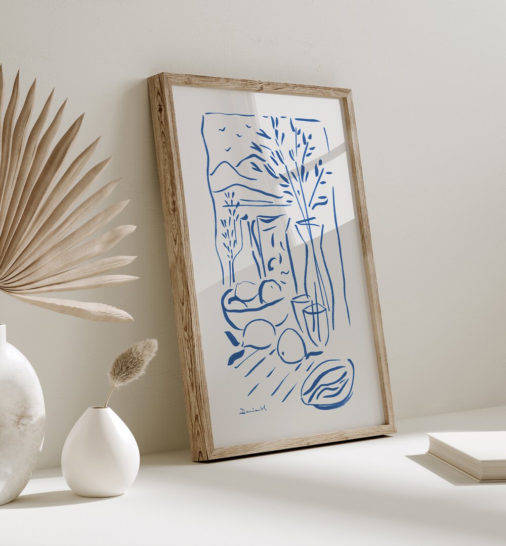 Elevate your kitchen decor with MEDATARANIAN VIEW, KITCHEN POSTERS, adding vibrant Mediterranean charm to any space.