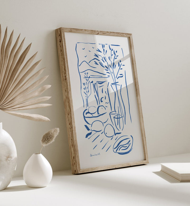 Elevate your kitchen decor with MEDATARANIAN VIEW, KITCHEN POSTERS, adding vibrant Mediterranean charm to any space.
