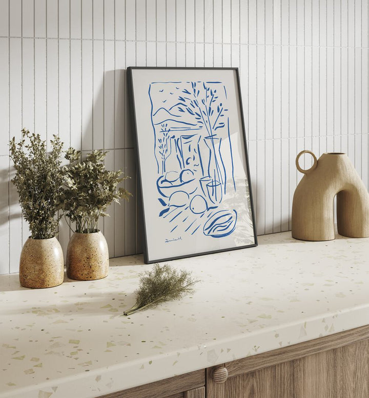 Vibrant MEDATARANIAN VIEW, KITCHEN POSTERS adding warmth and color to your culinary space, perfect for any kitchen.