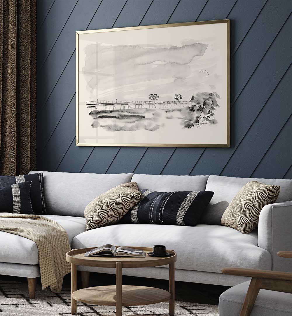 Transform your space with MEETING ON THE BRIDGE, ABSTRACT PAINTINGS, showcasing vibrant abstract expressionism.