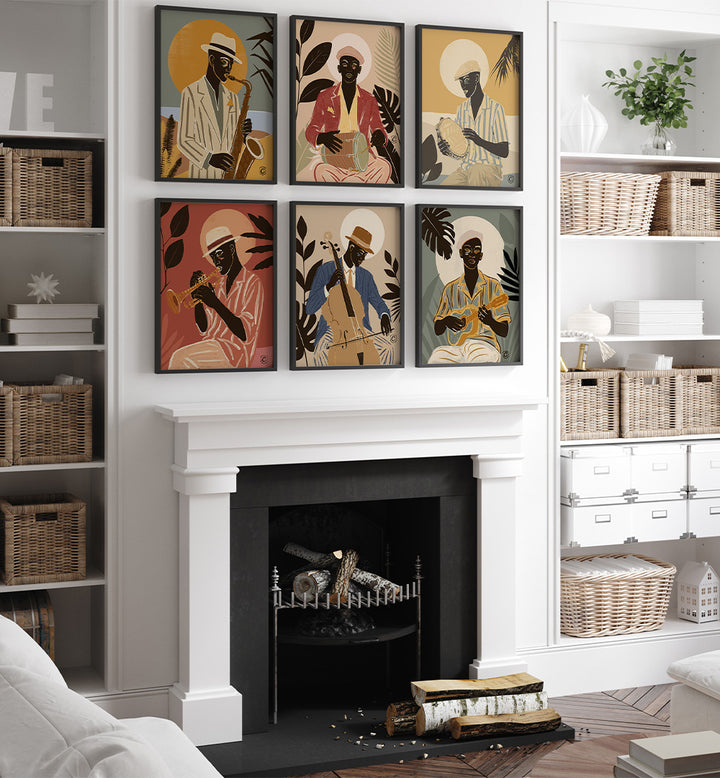 MOLODIES & MOMENTS , SET OF 6 PAINTINGS