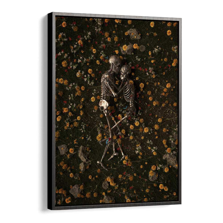 Memento Mori By Francis Minoza Astronaut & Nasa Paintings, Space Art Prints Artwork in Black Floater Frame
