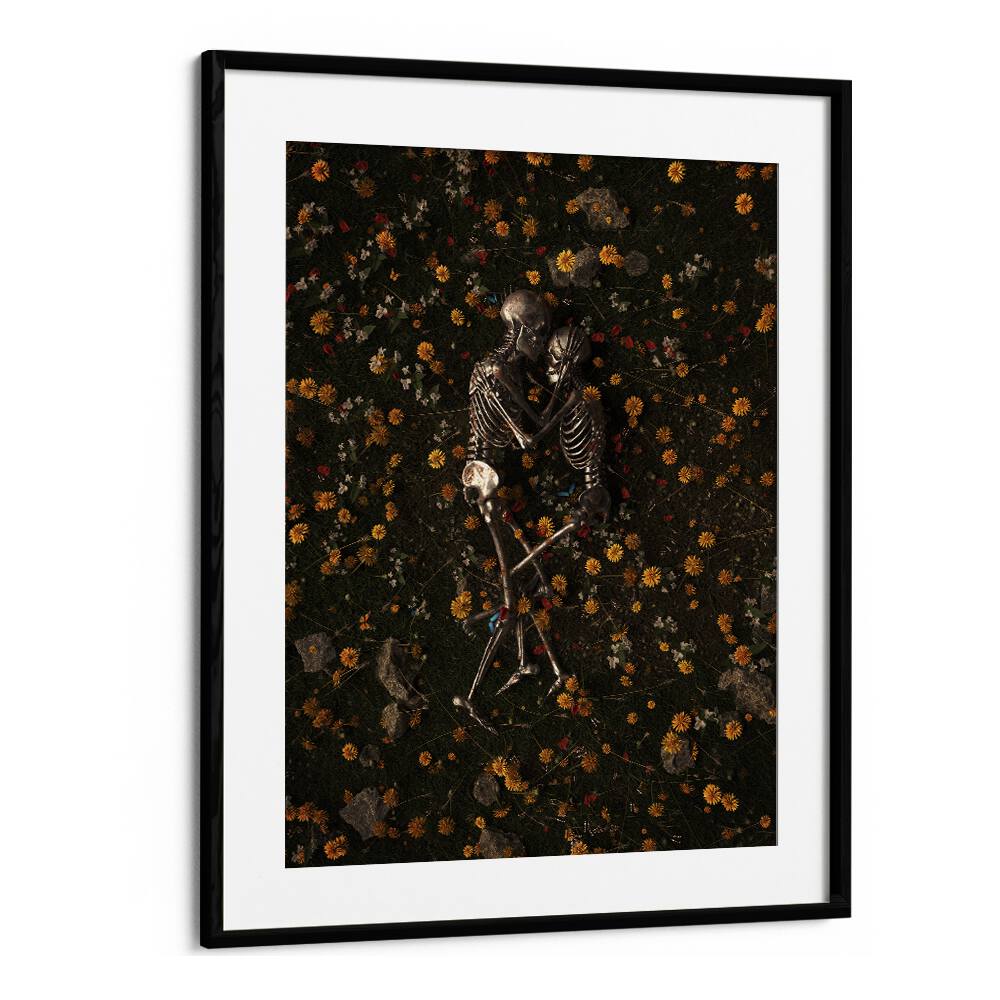 Memento Mori By Francis Minoza Astronaut & Nasa Paintings, Space Art Prints Artwork in Black Frame With Mount
