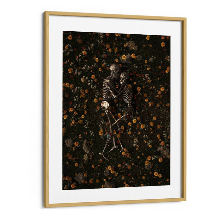 Memento Mori By Francis Minoza Astronaut & Nasa Paintings, Space Art Prints Artwork in Oak Wood Frame With Mount
