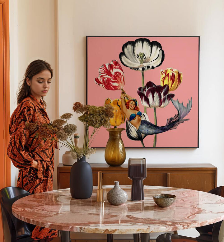 Enchant your space with MERMAID ON EARTH, PORTRAITS, blending mythical beauty and elegance in your decor.