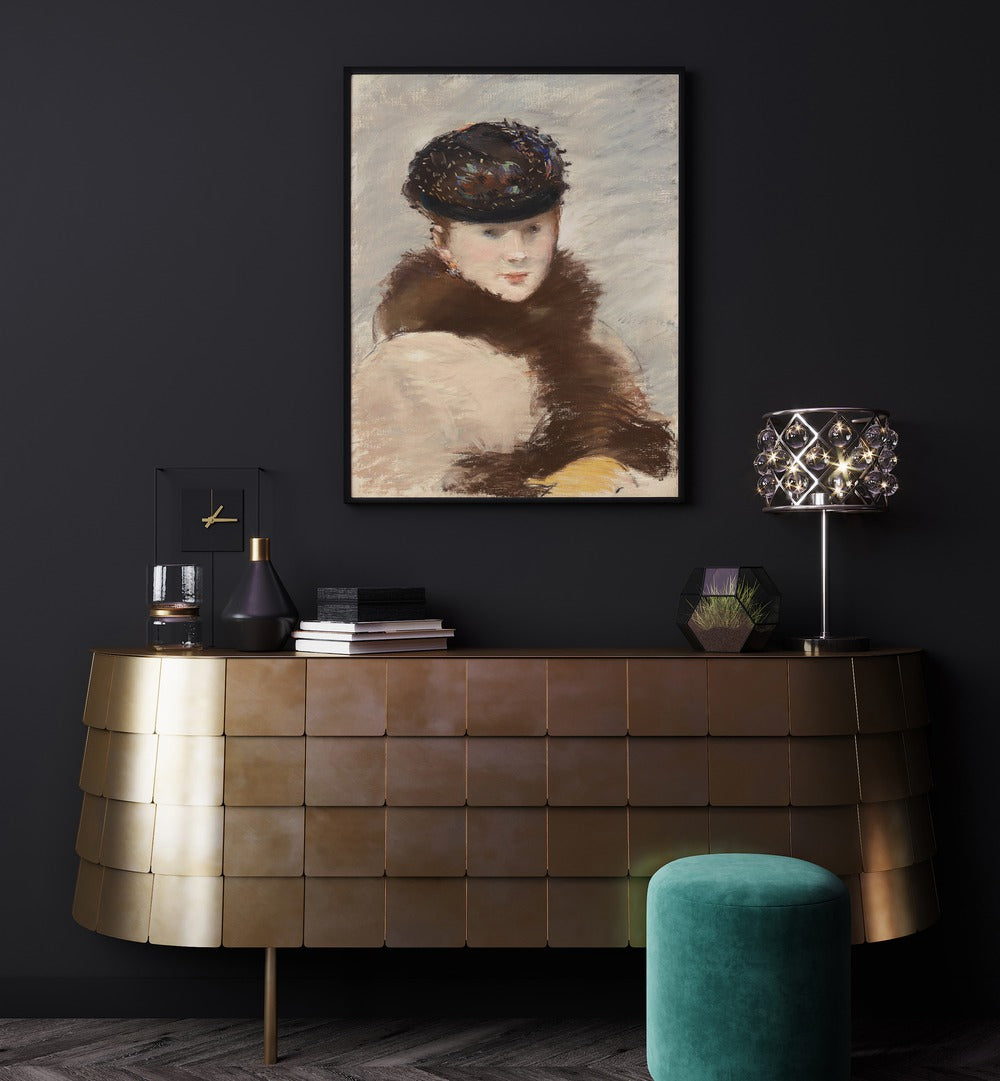 MERY LAURANT WEARING A SMALL TOQUE , VINTAGE PAINTINGS