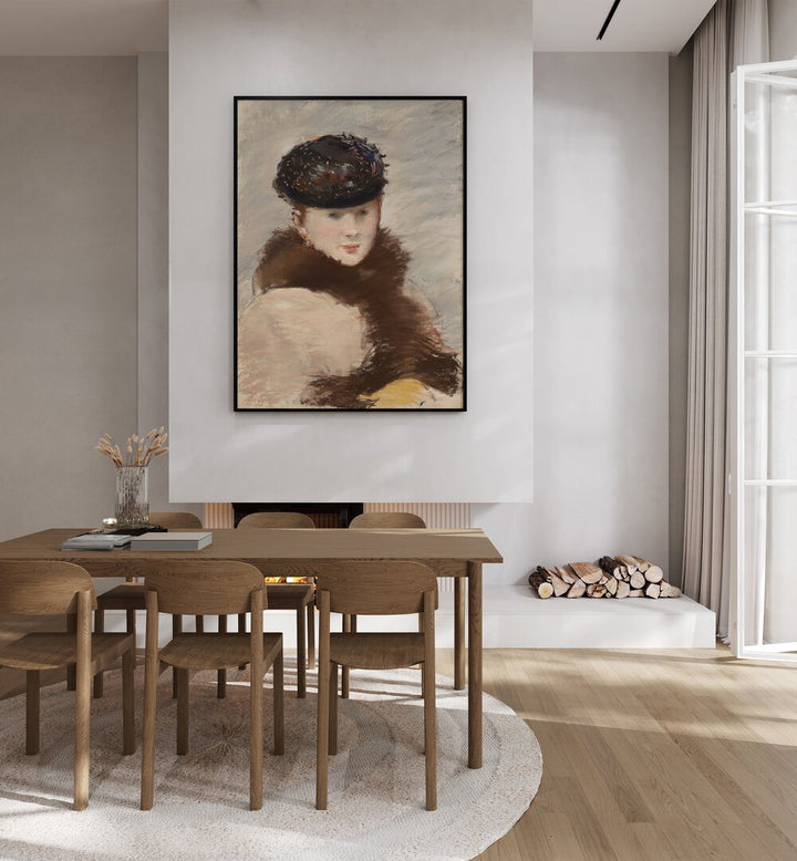 MERY LAURANT WEARING A SMALL TOQUE , VINTAGE PAINTINGS