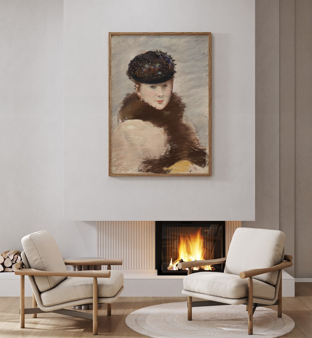 MERY LAURANT WEARING A SMALL TOQUE , VINTAGE PAINTINGS