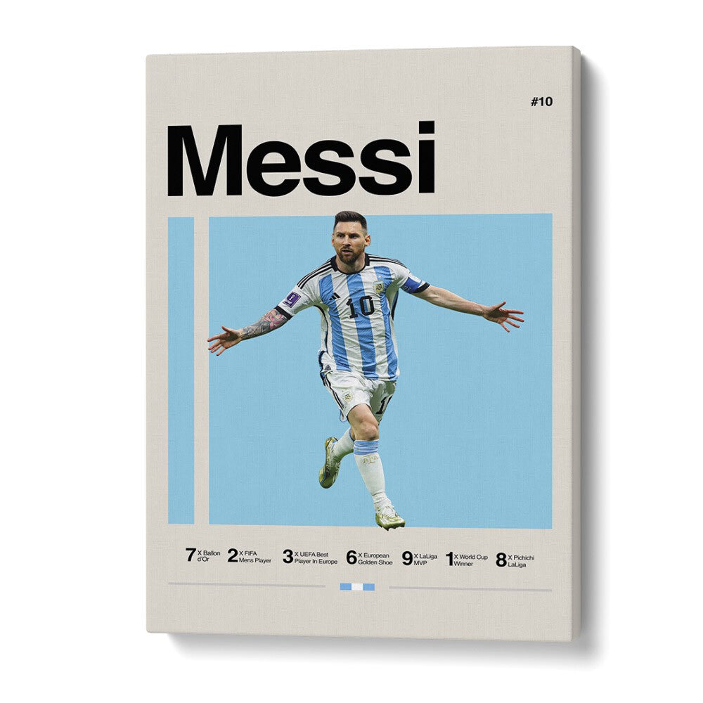 Messi Sports Art Artwork in Gallery Wrap