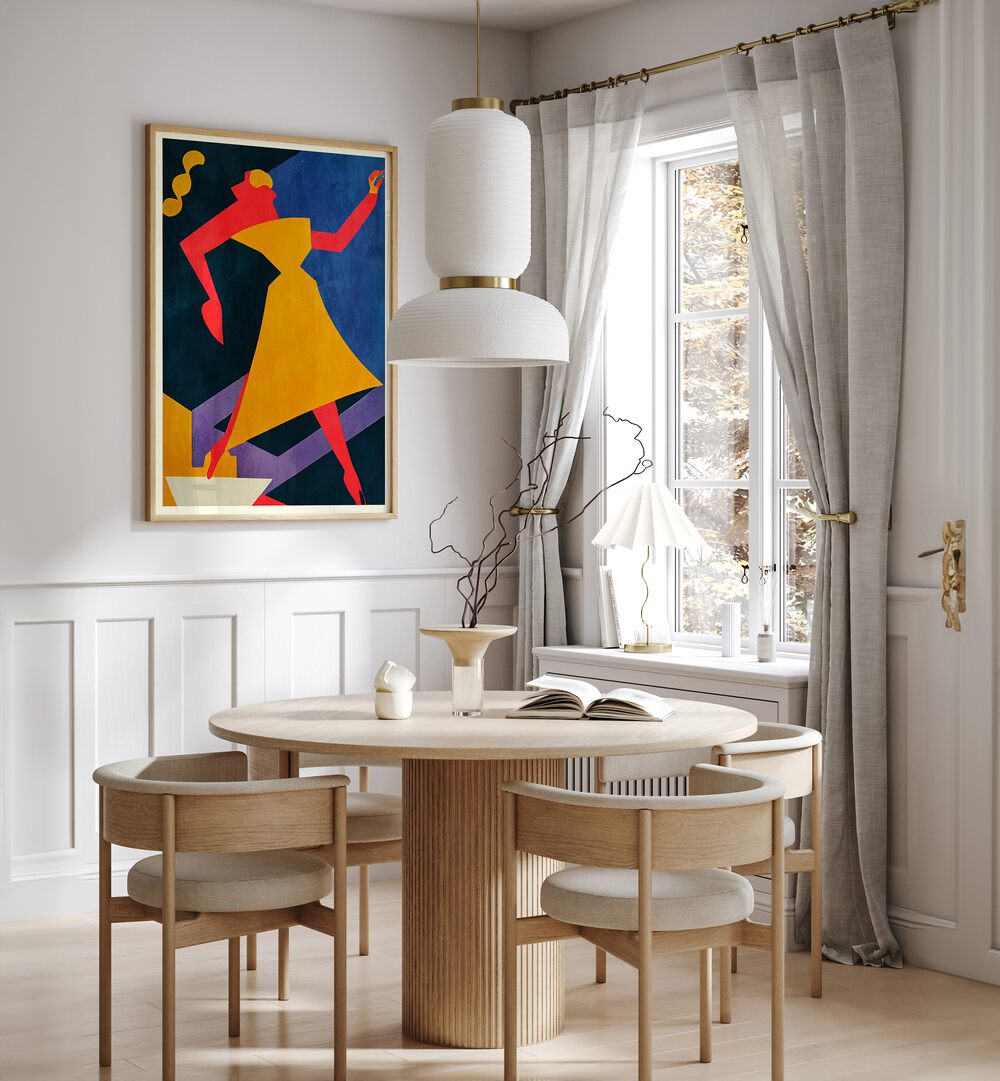 Vibrant METROPOLIS, PORTRAITS artwork elevates modern decor, showcasing urban sophistication and artistic expression.