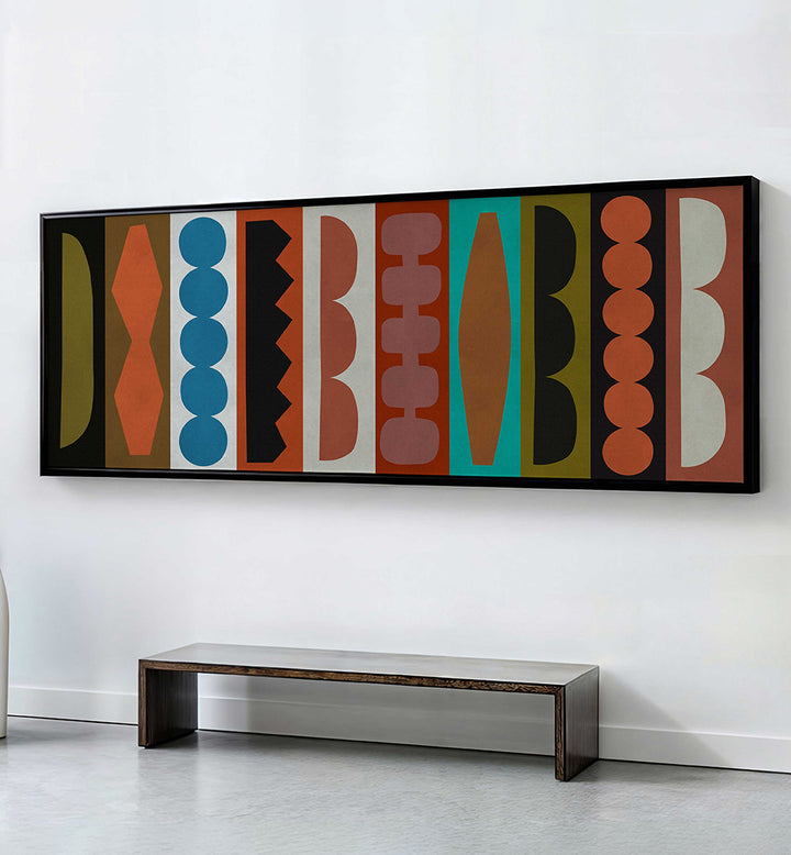MID-CENTURY SHAPE STUDY , PANORAMIC ART