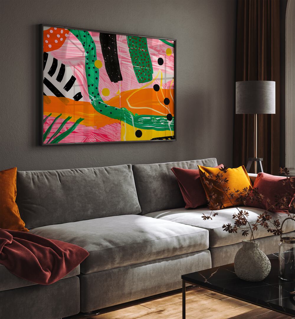 ABSTRACT painting - MID CENTURY ABSTRACT by Asianmonk