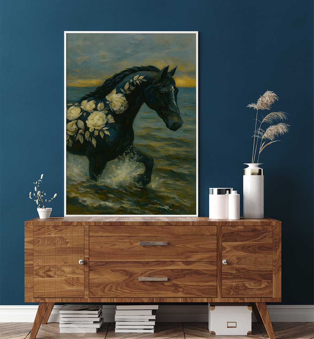 MIDNIGHT RIDER , EXPRESSIONISM PAINTINGS