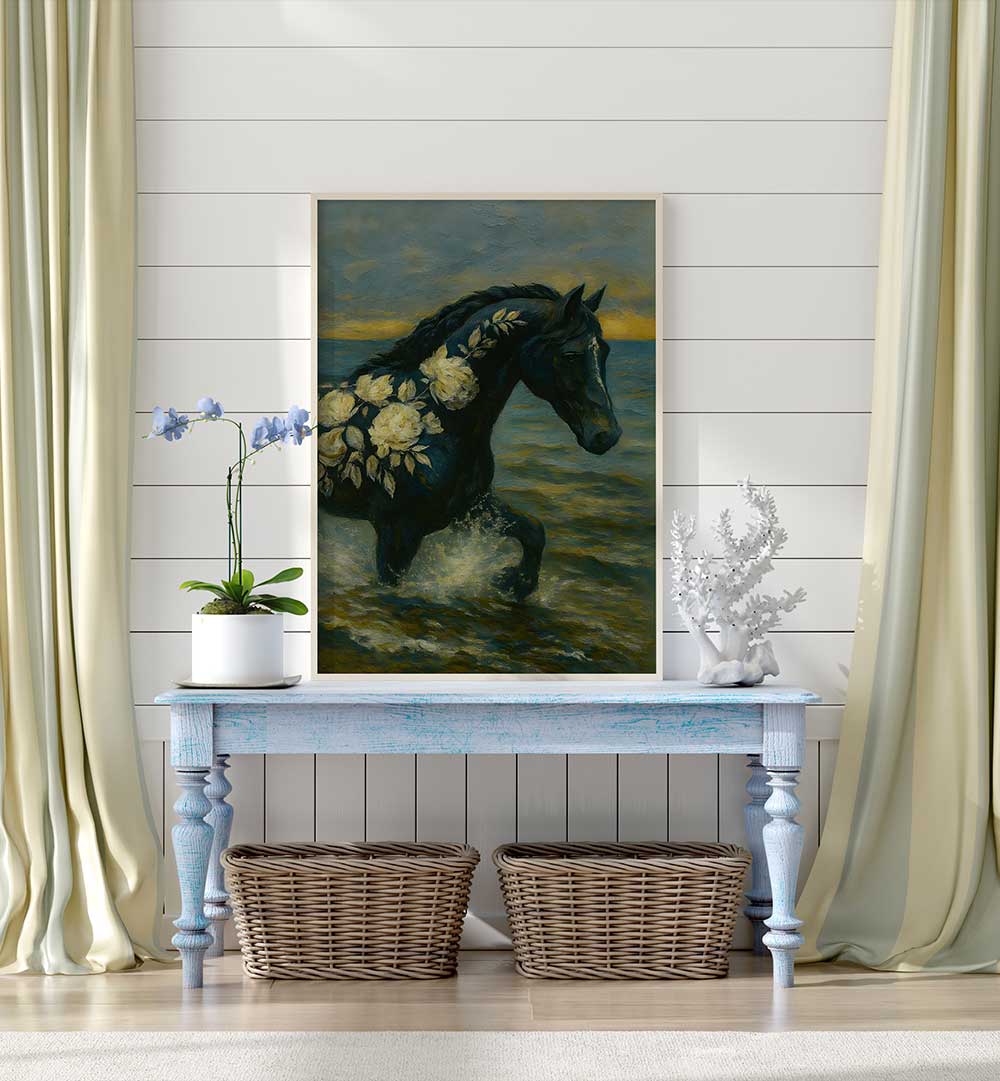 MIDNIGHT RIDER , EXPRESSIONISM PAINTINGS