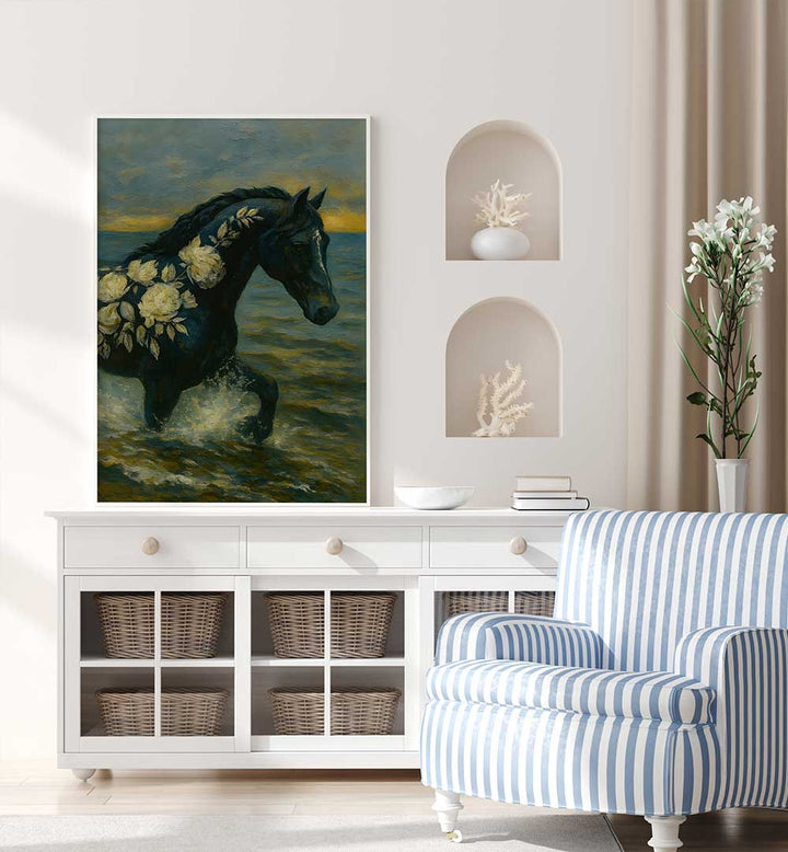 MIDNIGHT RIDER , EXPRESSIONISM PAINTINGS