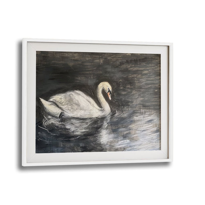 Midnight Swan's Grace Kids Art Artwork in White Frame With Mount