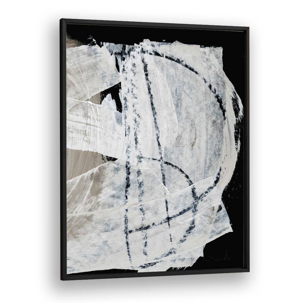 MIND II By Dan Hob day Abstract Art Artwork in Black Plain Frame