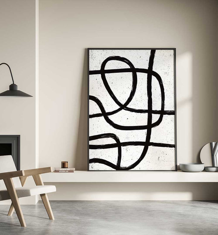 MINIMAL MARKER SCANDI I , LINE ART PAINTINGS