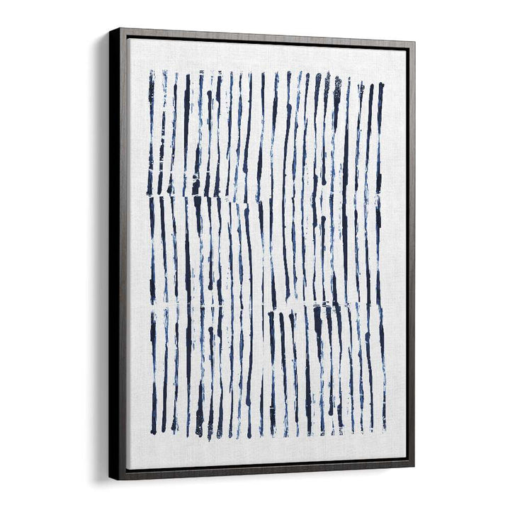 Minimal Marks By Dan Hob day Abstract Art Artwork in Black Floater Frame