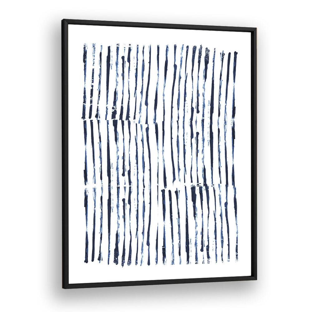 Minimal Marks By Dan Hob day Abstract Art Artwork in Black Plain Frame
