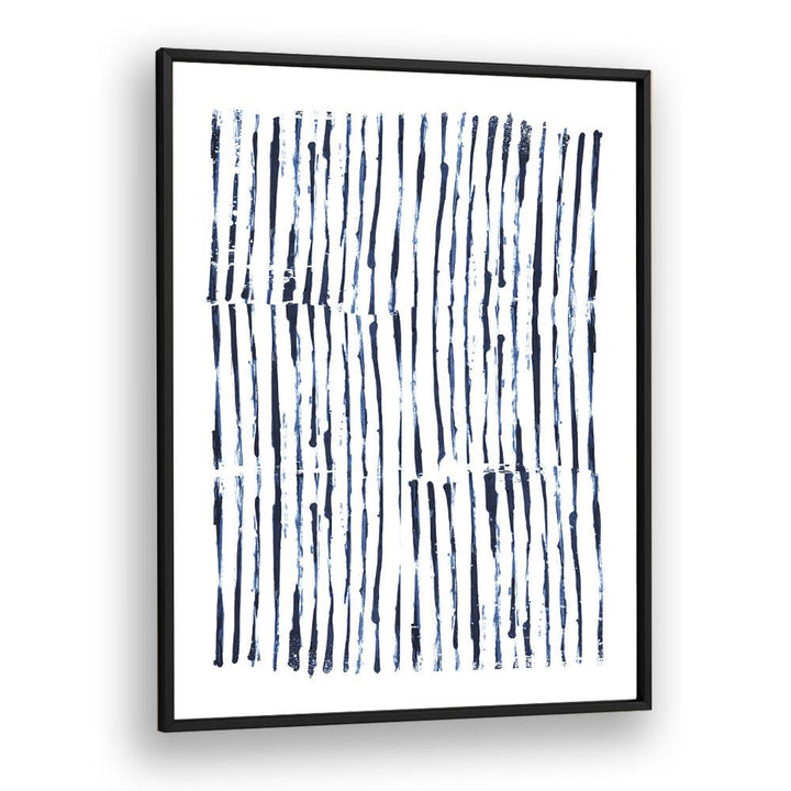 Minimal Marks By Dan Hob day Abstract Art Artwork in Black Plain Frame
