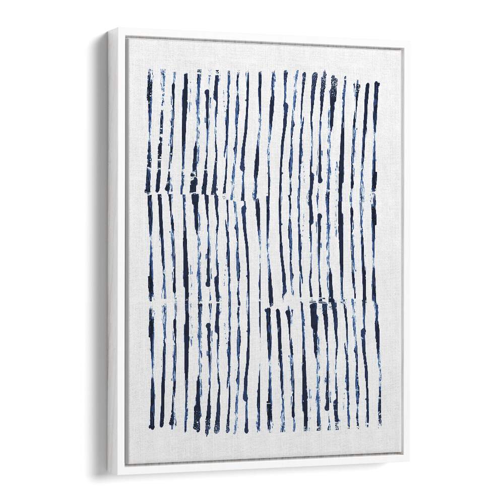 Minimal Marks By Dan Hob day Abstract Art Artwork  in White Floater Frame