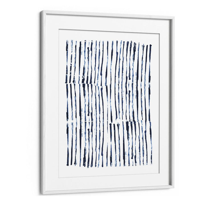 Minimal Marks By Dan Hob day Abstract Art Artwork  in White frame With Mount