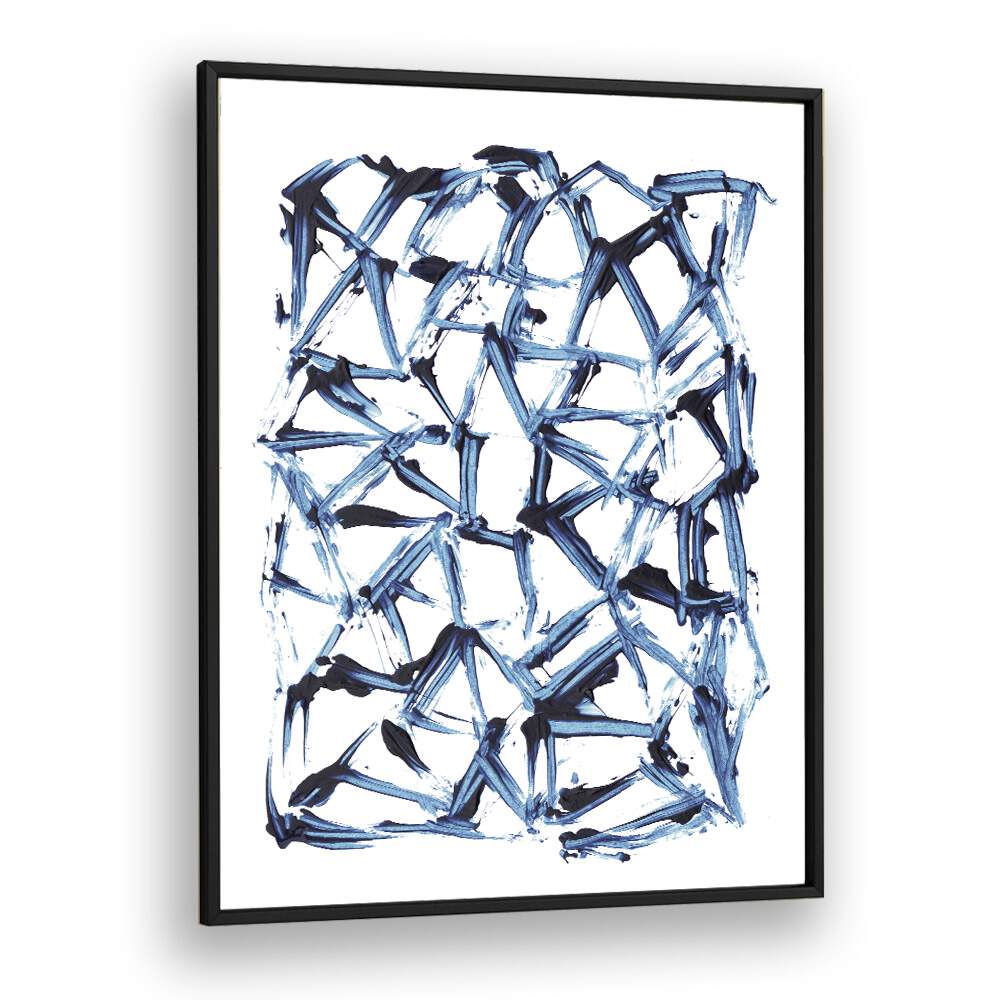 Minimal Shapes By Dan Hob day Abstract Art Artwork in Black Plain Frame