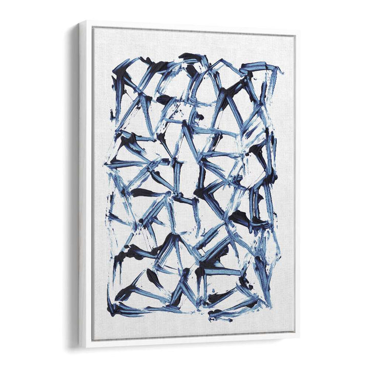 Minimal Shapes By Dan Hob day Abstract Art Artwork  in White Floater Frame