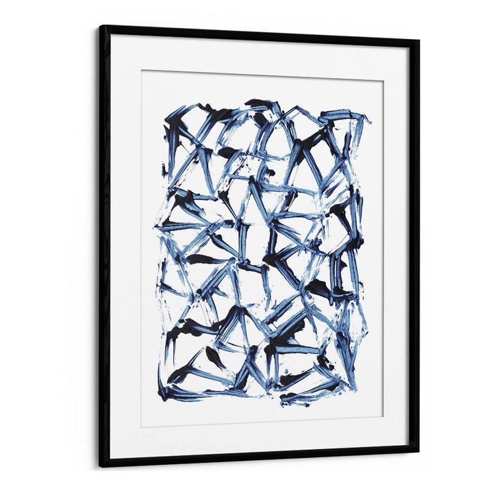 Minimal Shapes By Dan Hob day Abstract Art Artwork in Black Frame With Mount
