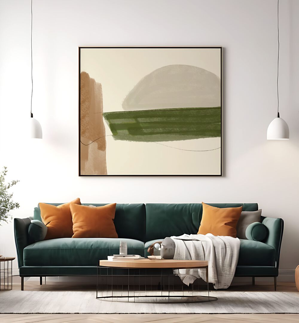 Minimal Fall, abstract paintings featuring earthy tones, perfect for modern home decor to create a serene atmosphere.