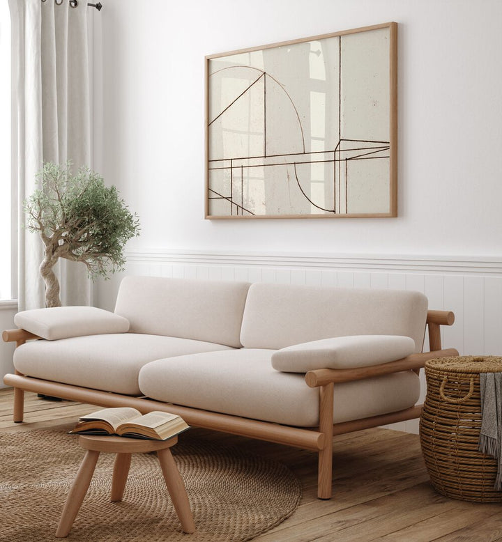 Transform your space with MINMOD IV, ABSTRACT PAINTINGS, showcasing unique artistry in a cozy living room setting.