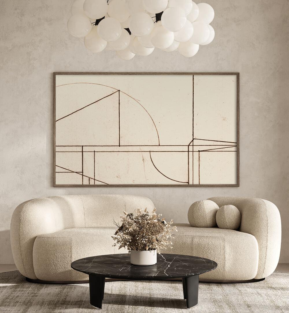 MINMOD IV, ABSTRACT PAINTINGS adorn a stylish living space, showcasing unique artistic expression and elegance.