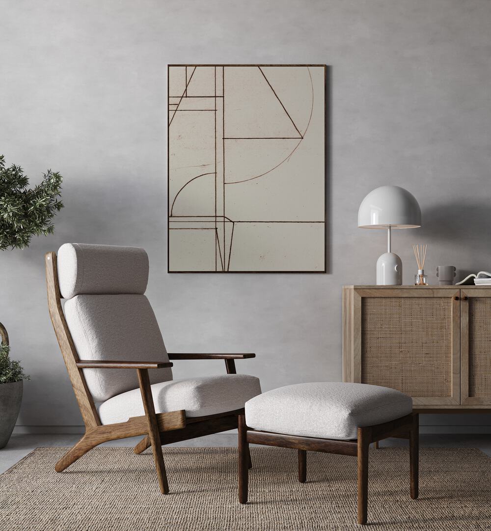 Stylish MINMOD NO2 III, ABSTRACT PAINTINGS enhance modern decor, perfect for any contemporary living space.