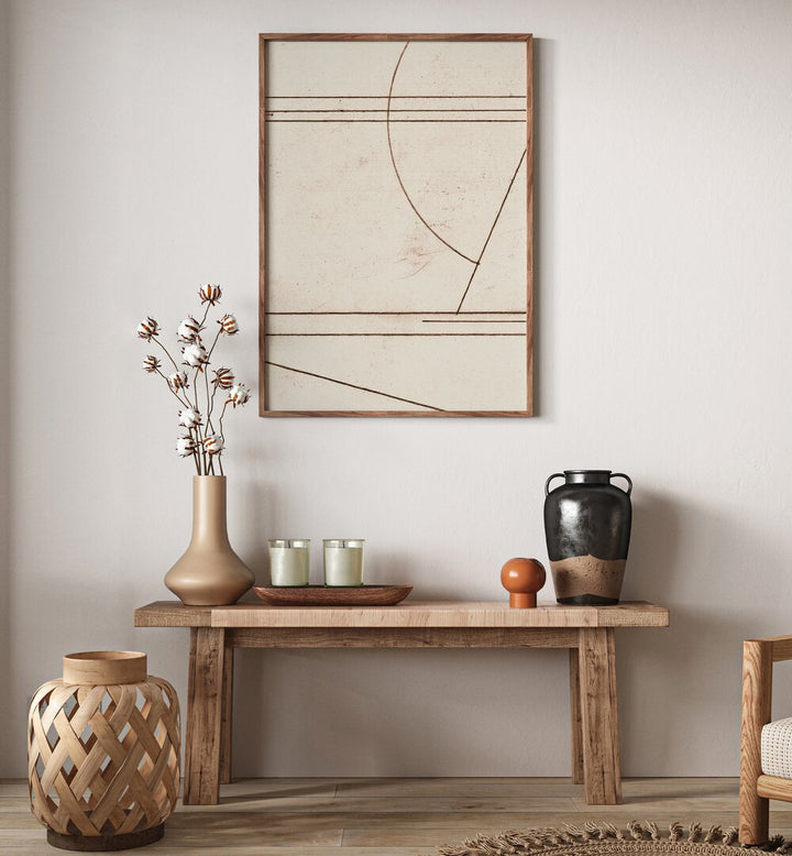 Stylish MINMOD NO1 III, ABSTRACT PAINTINGS enhancing a modern living space with vibrant colors and intricate patterns.