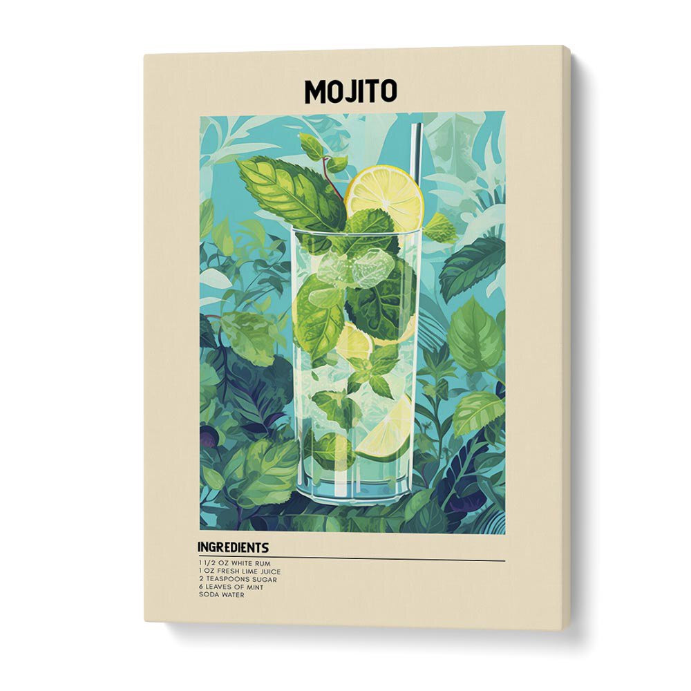 Minty Fresh Moments Mojito Bar & Cafe Art Artwork in Gallery Wrap