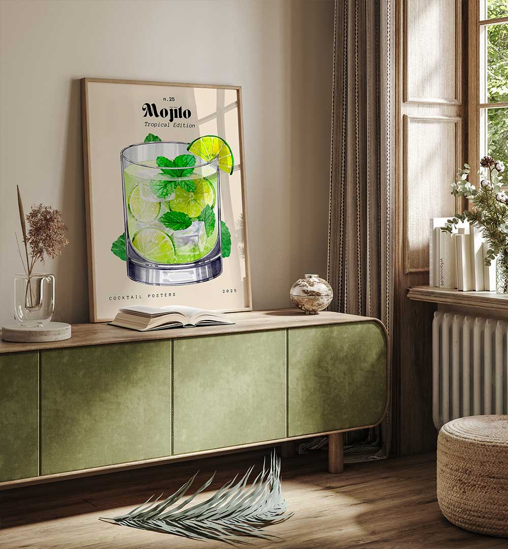 MINTY LIME REFRESH , BAR & CAFE ART