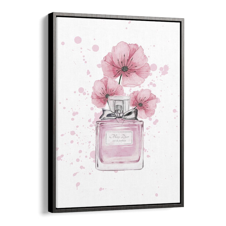 Miss Dior Perfume Fashion Art Artwork in Black Floater Frame
