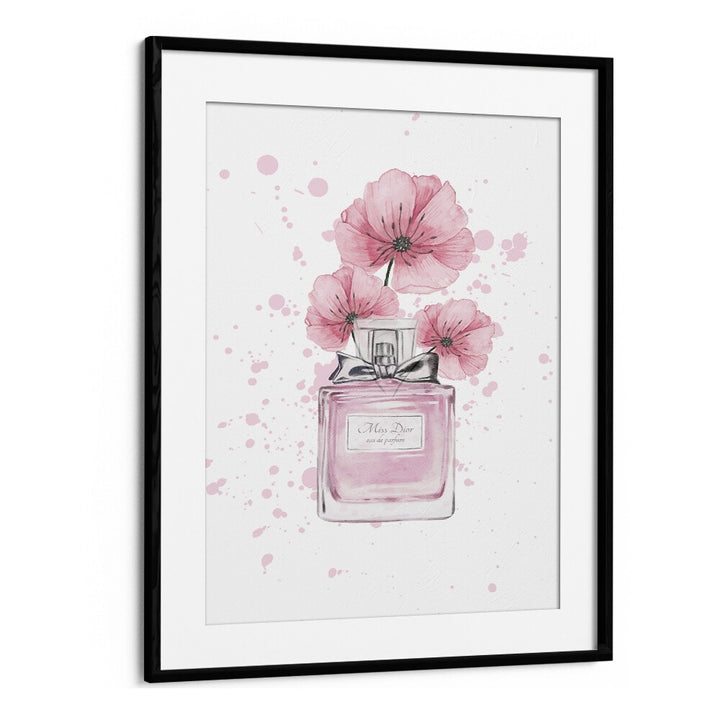 Miss Dior Perfume Fashion Art Artwork in Black Frame With Mount
