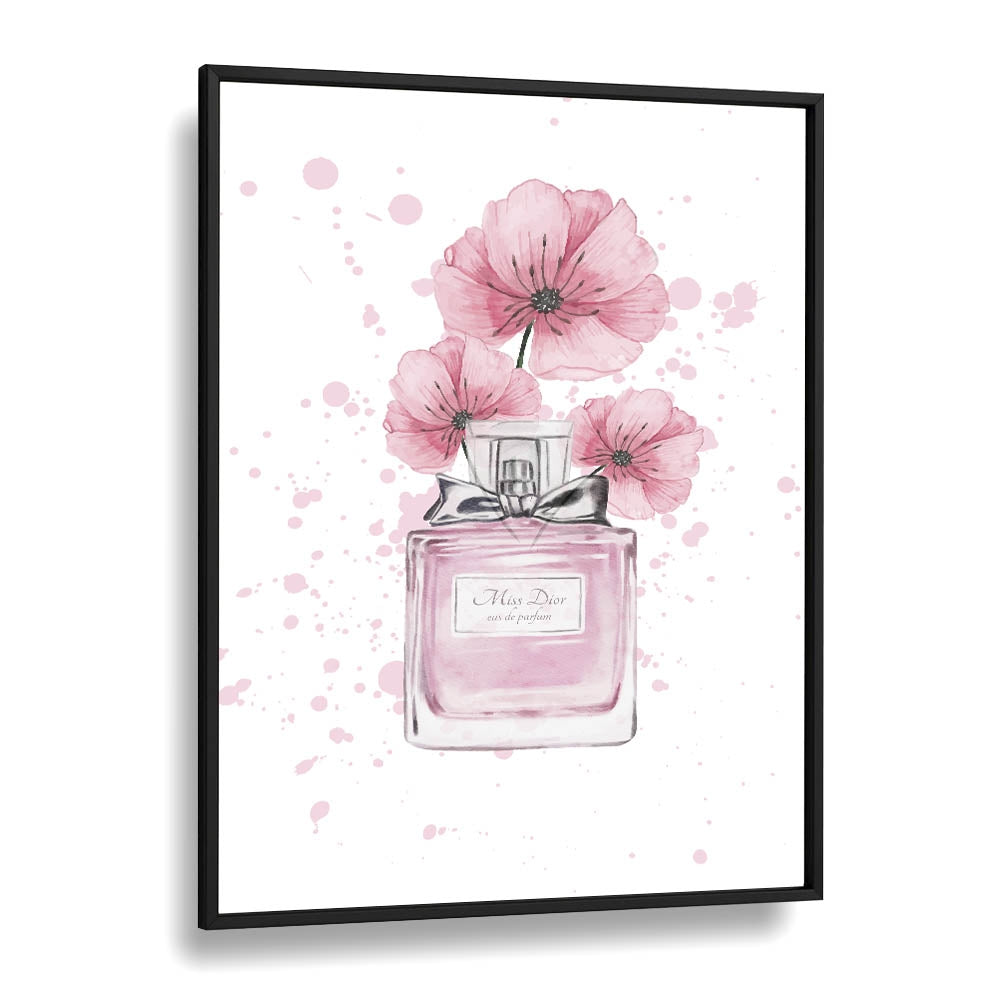 Miss Dior Perfume Fashion art Artwork in Black Plain Frame
