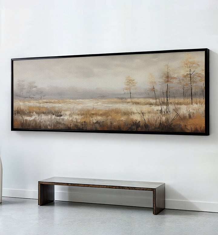 MISTY AUTUMN LANDSCAPE II , PANORAMIC ART