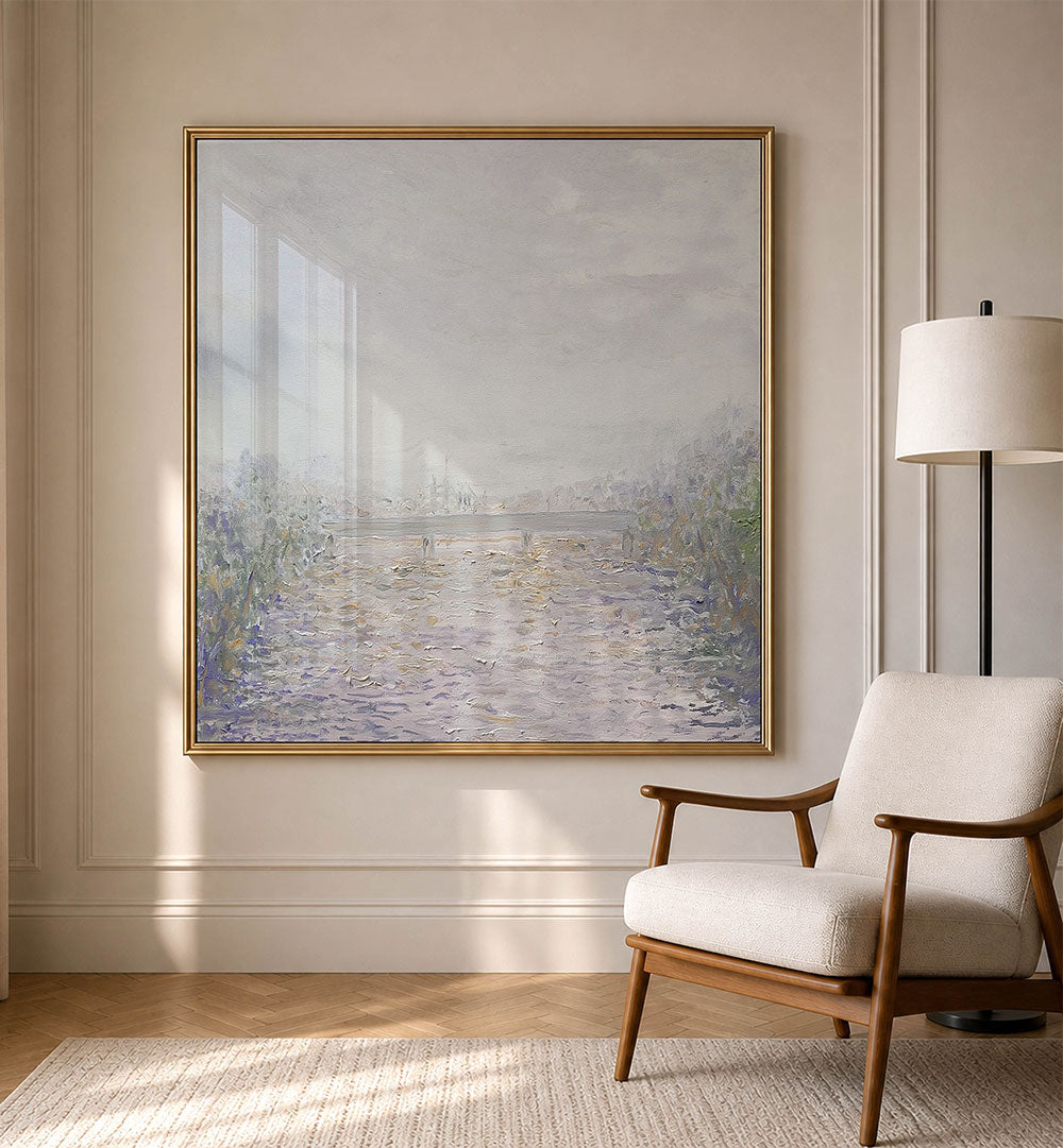 MISTY RIVER LANDSCAPE
