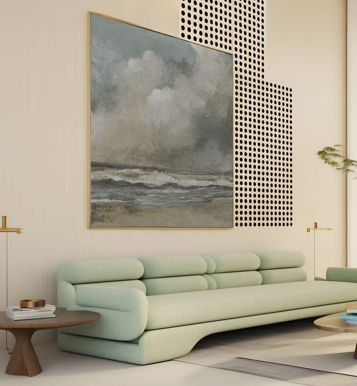 MISTY BEACH, ABSTRACT PAINTINGS enhance your decor with serene coastal beauty and soft hues. Perfect for any space.