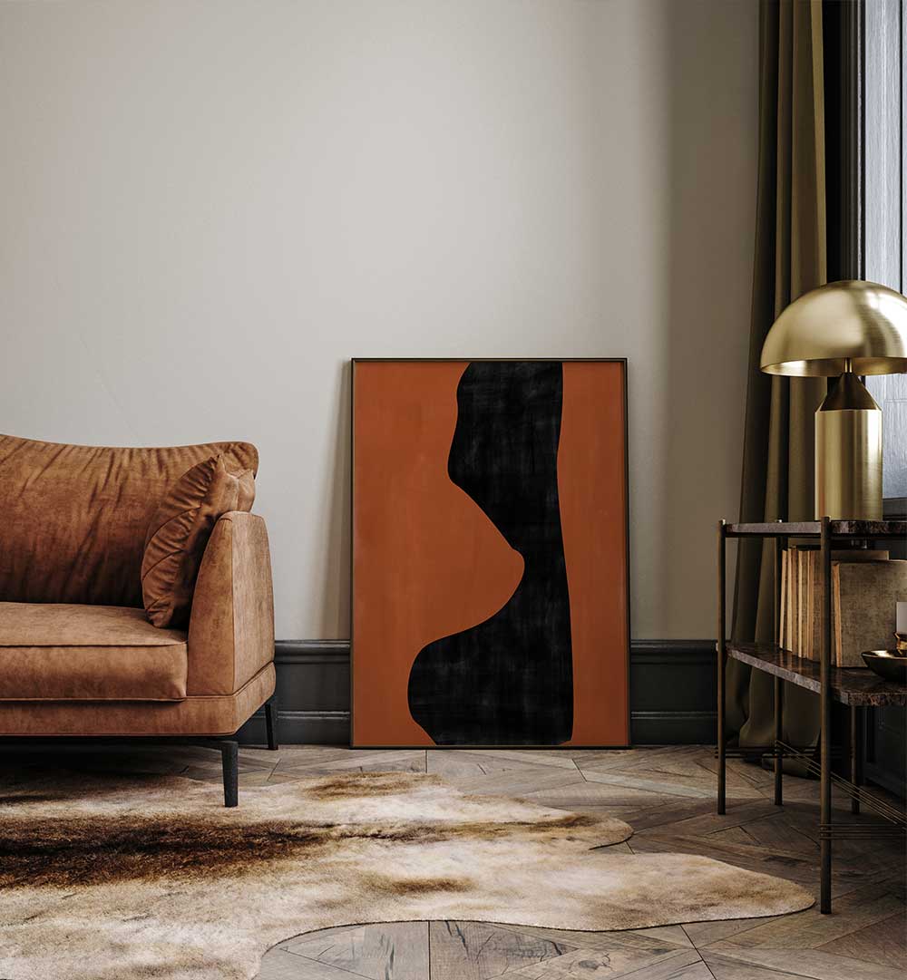MIXED BOLD SHAPES I , ABSTRACT PAINTINGS