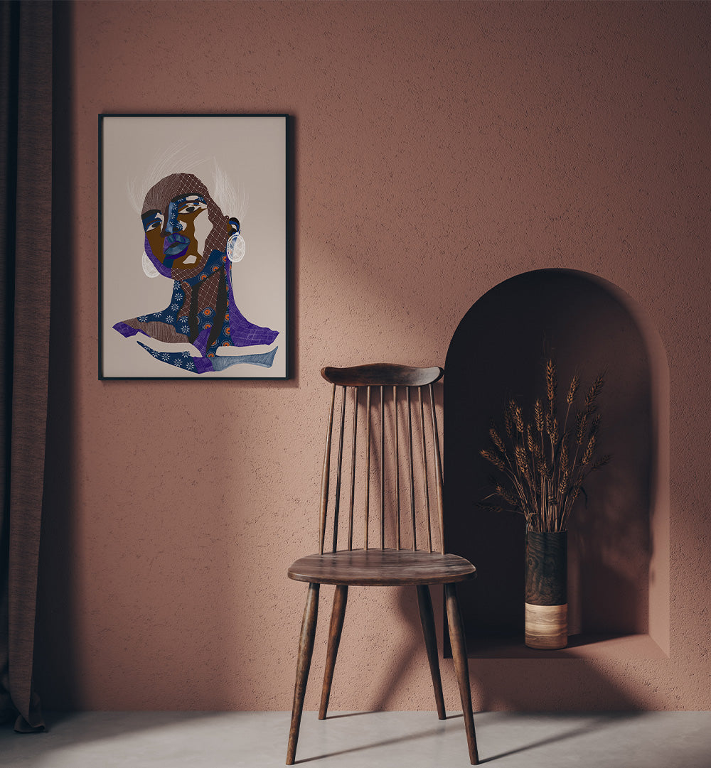 MODERN PATTERNED PORTRAIT
