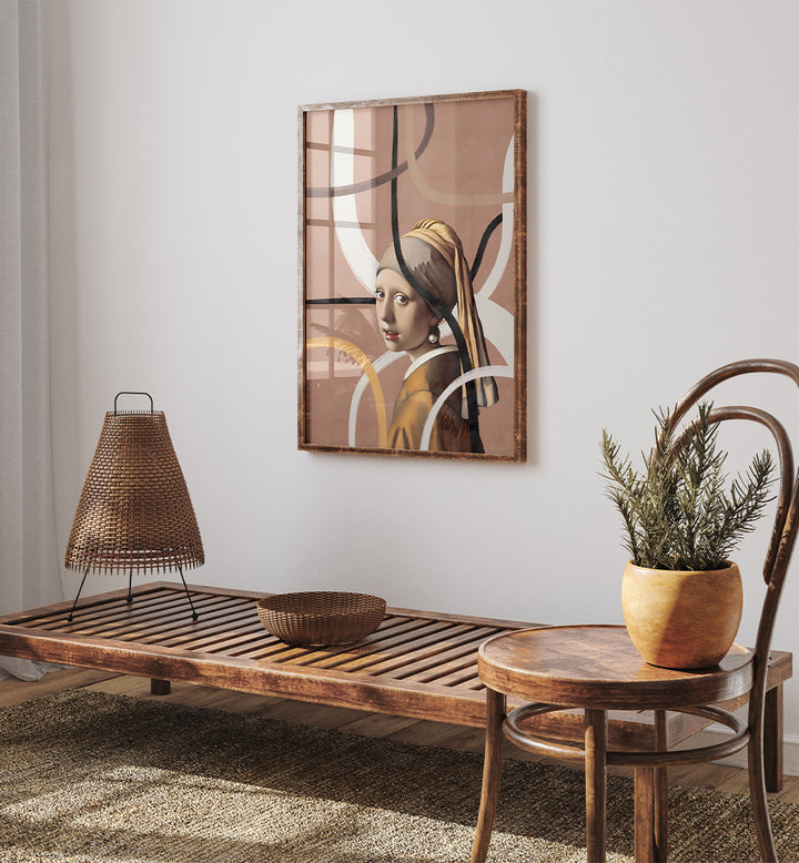 MODERN PEARL EARRING PORTRAIT