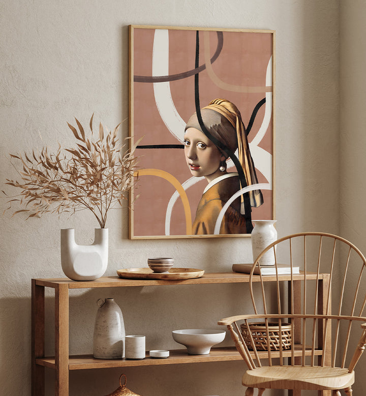 MODERN PEARL EARRING PORTRAIT