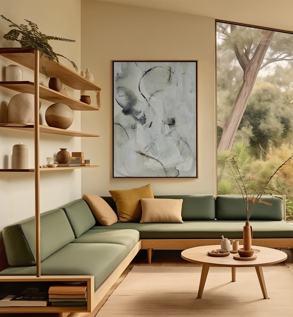 Elevate your decor with MODERNA II, ABSTRACT PAINTINGS, featuring bold colors and dynamic shapes. Perfect for modern spaces.