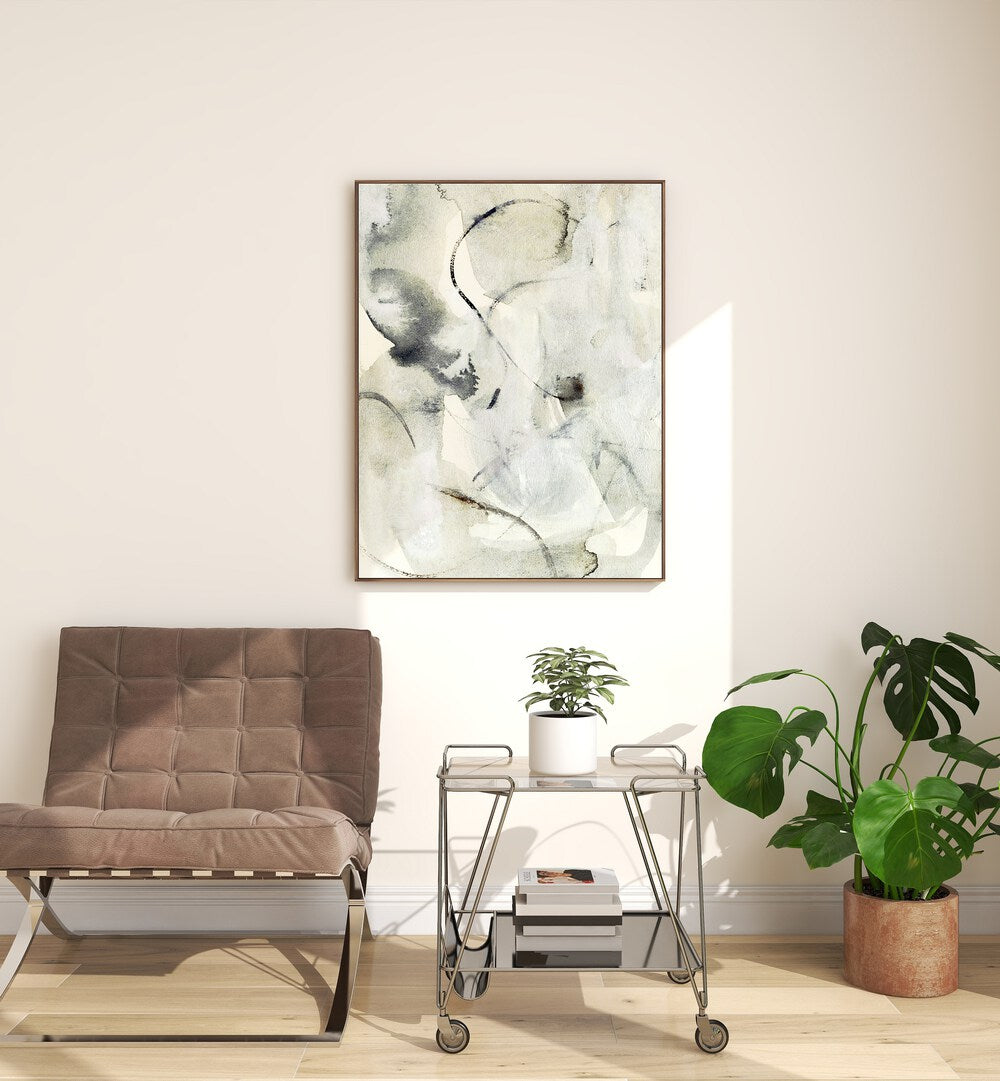 Stylish interior showcasing MODERNA II, ABSTRACT PAINTINGS, perfect for modern décor and inspiring creativity.