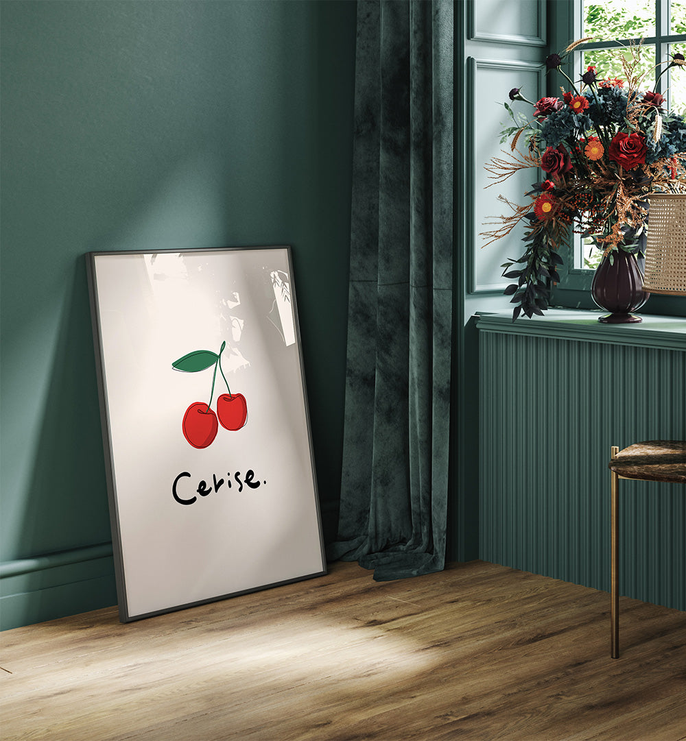 MODERN FRENCH FRUITS - CERISE , KITCHEN POSTERS